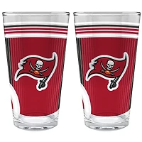 Tampa Bay Buccaneers Two-Piece 16oz. Pint Glass Set