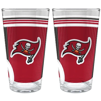 Tampa Bay Buccaneers Two-Piece 16oz. Pint Glass Set
