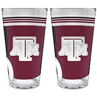 Texas A&M Aggies Two-Piece 16oz. Pint Glass Set