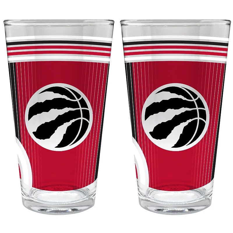 Toronto Raptors Two-Piece 16oz. Pint Glass Set