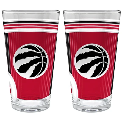 Toronto Raptors Two-Piece 16oz. Pint Glass Set