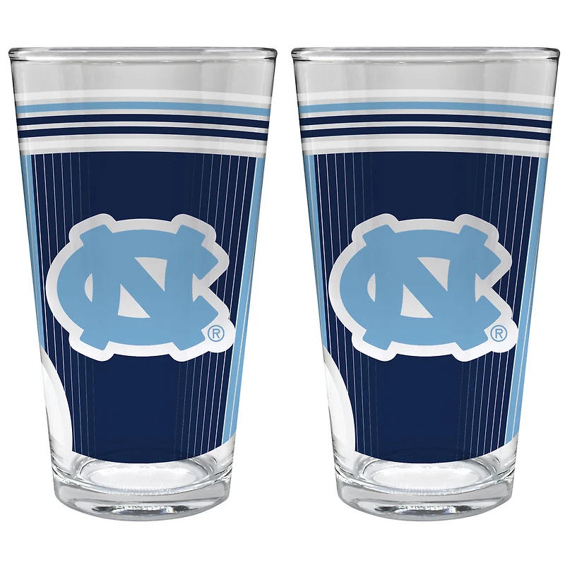 North Carolina Tar Heels Two-Piece 16oz. Pint Glass Set