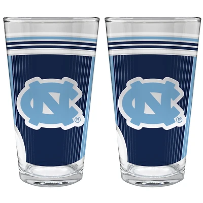North Carolina Tar Heels Two-Piece 16oz. Pint Glass Set