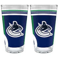 Vancouver Canucks Two-Piece 16oz. Pint Glass Set