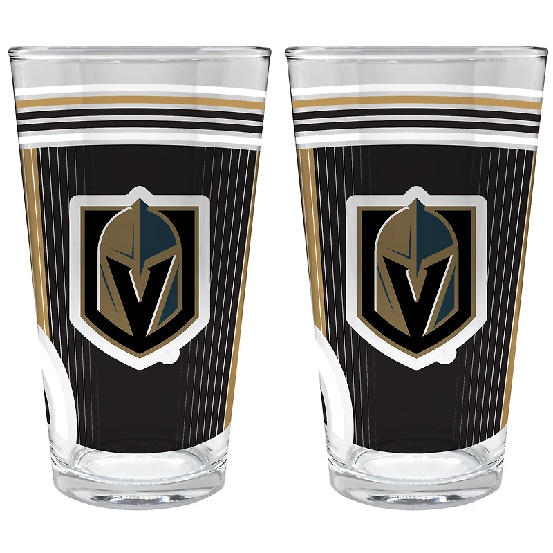 Vegas Golden Knights Two-Piece 16oz. Pint Glass Set
