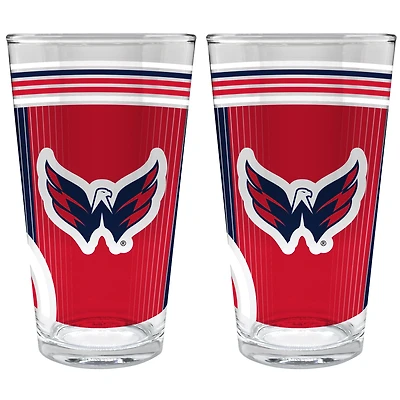 Washington Capitals Two-Piece 16oz. Pint Glass Set