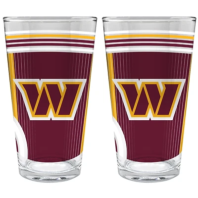 Washington Commanders Two-Piece 16oz. Pint Glass Set