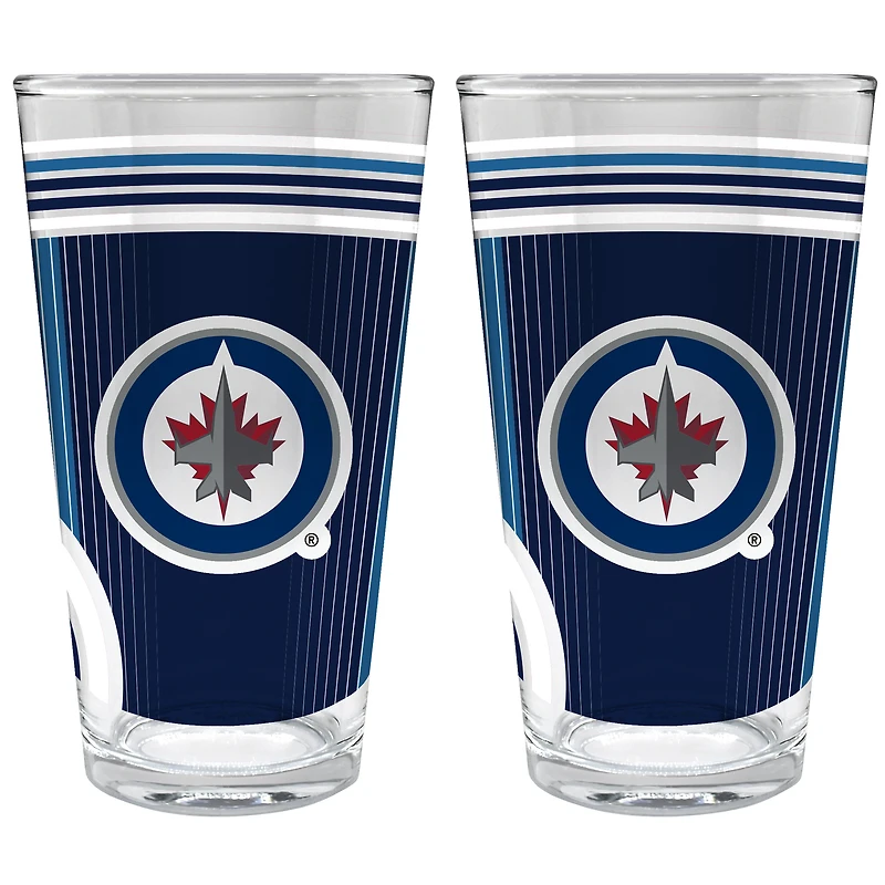 Winnipeg Jets Two-Piece 16oz. Pint Glass Set