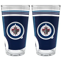 Winnipeg Jets Two-Piece 16oz. Pint Glass Set