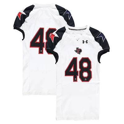 Texas Tech Red Raiders Team-Issued #48 White and Black Jersey from the 2013 NCAA Football Season