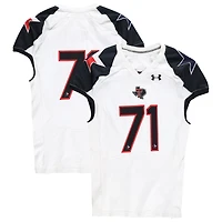 Texas Tech Red Raiders Team-Issued #71 White and Black Jersey from the 2013 NCAA Football Season