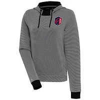 Women's Antigua St. Louis City SC Axe Bunker Tri-Blend Pullover Hoodie