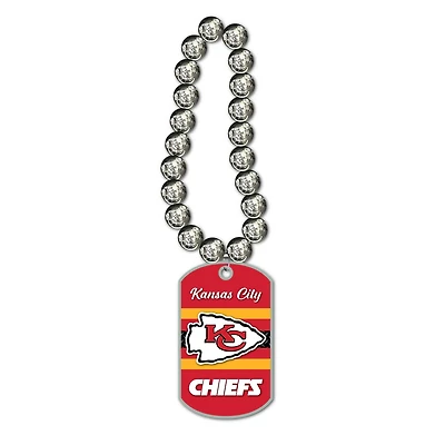 MOJO Kansas City Chiefs Jumbo Dog Tag Necklace