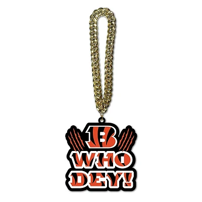 MOJO Cincinnati Bengals Slogan Fan Chain Necklace