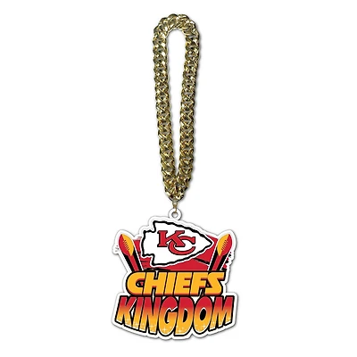 MOJO Kansas City Chiefs Slogan Fan Chain Necklace