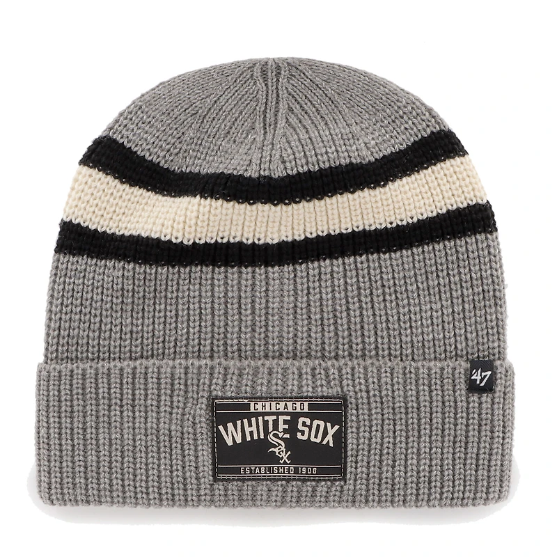 Men's '47 Graphite Chicago White Sox Penobscot Cuffed Knit Hat