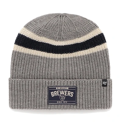 Men's '47 Graphite Milwaukee Brewers Penobscot Cuffed Knit Hat