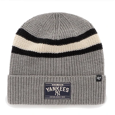 Men's '47 Graphite New York Yankees Penobscot Cuffed Knit Hat