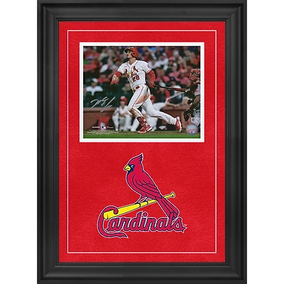 Nolan Arenado St. Louis Cardinals Autographed Deluxe Framed 8" x 10" Finishing Swing Photograph