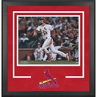 Nolan Arenado St. Louis Cardinals Autographed Deluxe Framed 16" x 20" Finishing Swing Photograph