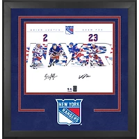 Brian Leetch & Adam Fox New York Rangers Autographed Deluxe Framed 16" x 20" Dual Photograph