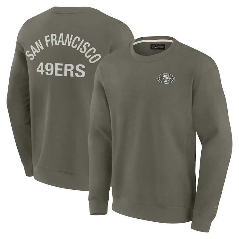 Unisex Fanatics Olive San Francisco 49ers Elements Super Soft Pullover Sweatshirt