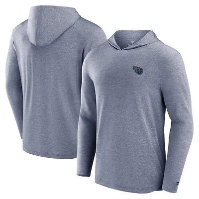 Men's Fanatics Navy Tennessee Titans Front Office Tech Lightweight Hoodie T-Shirt
