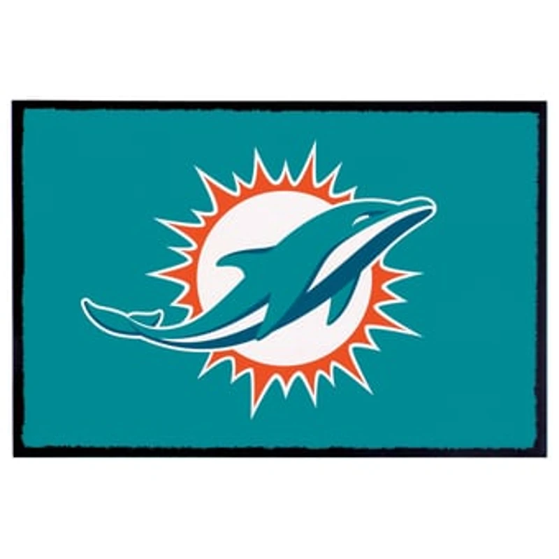 Miami Dolphins 2' x 3' Indoor/Outdoor Welcome Rug