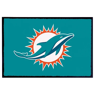 Miami Dolphins 2' x 3' Indoor/Outdoor Welcome Rug