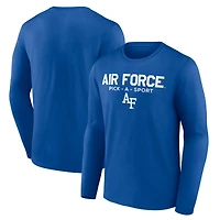 Men's Royal Air Force Falcons Authentic Pick-A-Sport Long Sleeve T-Shirt