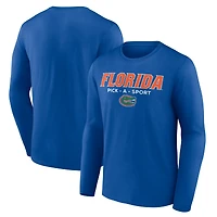 Men's Royal Florida Gators Authentic Pick-A-Sport Long Sleeve T-Shirt
