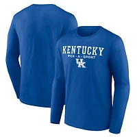 Men's Royal Kentucky Wildcats Authentic Pick-A-Sport Long Sleeve T-Shirt