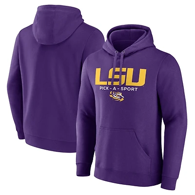Men's Purple LSU Tigers Authentic Pick-A-Sport Pullover Hoodie