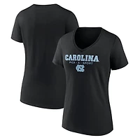 Women's Black North Carolina Tar Heels Authentic Pick-A-Sport V-Neck T-Shirt