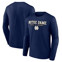 Men's Navy Notre Dame Fighting Irish Authentic Pick-A-Sport Long Sleeve T-Shirt