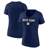 Women's Navy Notre Dame Fighting Irish Authentic Pick-A-Sport V-Neck T-Shirt
