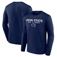 Men's Navy Penn State Nittany Lions Authentic Pick-A-Sport Long Sleeve T-Shirt