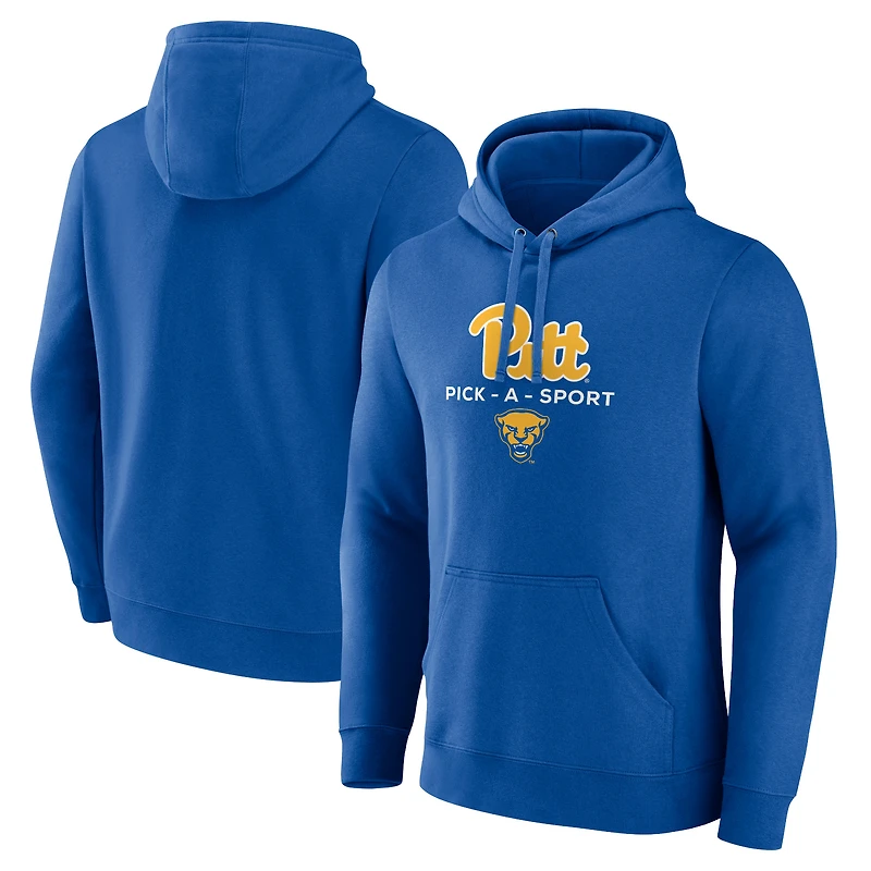 Men's Royal Pitt Panthers Authentic Pick-A-Sport Pullover Hoodie