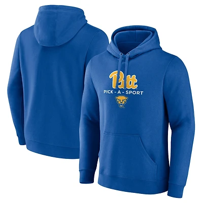 Men's Royal Pitt Panthers Authentic Pick-A-Sport Pullover Hoodie