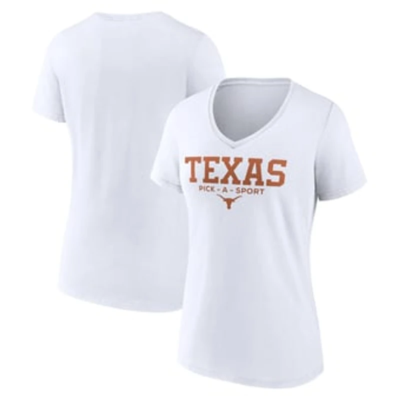 Women's Texas Longhorns Authentic Pick-A-Sport V-Neck T-Shirt