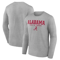 Men's Gray Alabama Crimson Tide Authentic Pick-A-Sport Long Sleeve T-Shirt