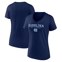 Women's Navy North Carolina Tar Heels Authentic Pick-A-Sport V-Neck T-Shirt