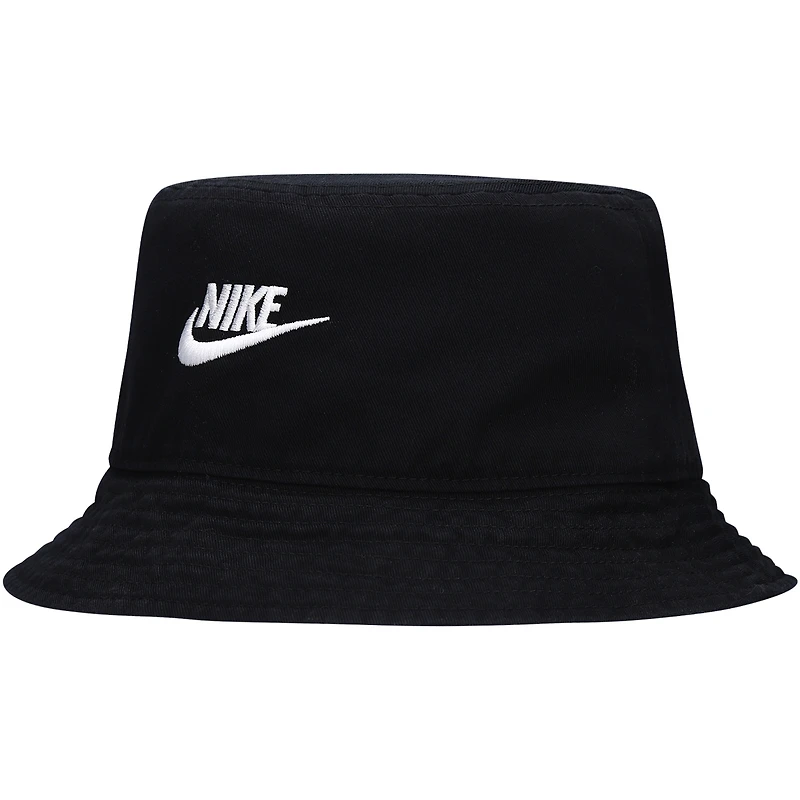 Unisex Nike Black Apex Futura Washed Bucket Hat