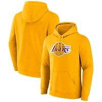 Men's Fanatics  Gold Los Angeles Lakers Primary Logo Pullover Hoodie