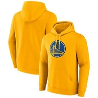 Men's Fanatics  Gold Golden State Warriors Primary Logo Pullover Hoodie
