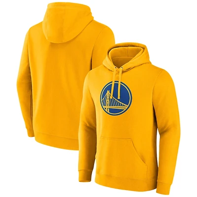 Men's Fanatics  Gold Golden State Warriors Primary Logo Pullover Hoodie