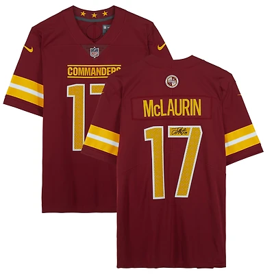 Terry McLaurin Washington Commanders Autographed Burgundy Nike Limited Jersey