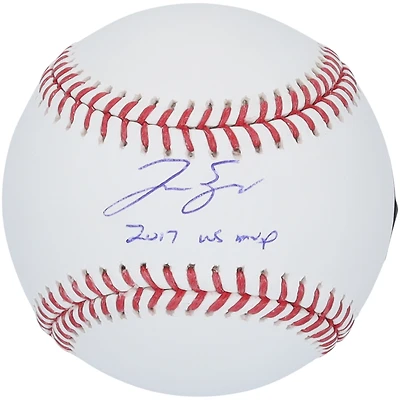 George Springer Houston Astros Autographed Baseball with "2017 WS MVP" Inscription