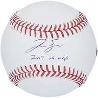 George Springer Houston Astros Autographed Baseball with "2017 WS MVP" Inscription