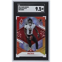 Kyle Pitts Atlanta Falcons 2021 Panini Phoenix Fire Burst #104 SGC Authenticated 9.5 Rookie Card